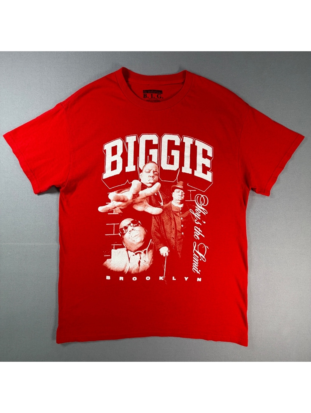 The Notorious BIG Shirt M Red Biggie Smalls Sky’s The Limit Rap Graphic Tee